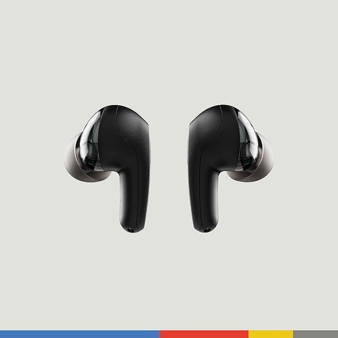 Skullcandy Rail Wireless Earbuds Bluetooth Headphones Noise Isolating Fit Up to 42 Hours Battery IP55 Sweat and Water Resistant Microphone for iPhone Android - True Black