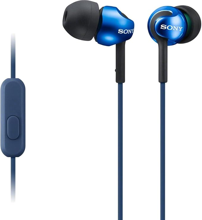 Sony MDREX110AP Step-Up EX Series Earbud Headset (Blue)