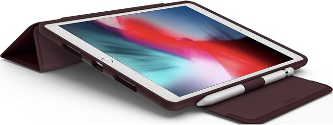 OtterBox - Symmetry 360 iPad Air Case for 3rd Gen - Scratch Resistant Tablet Case with Versatile Folio Sleek &amp Slim Design (Ripe Burgundy)