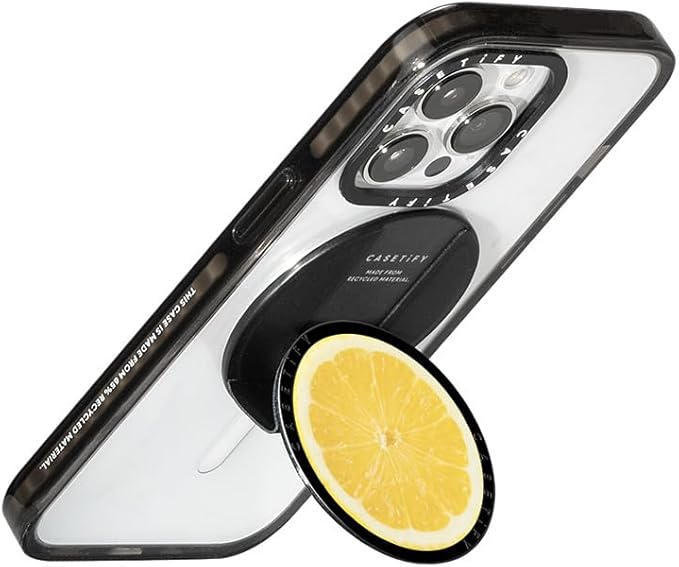 CASETiFY Snappy Grip Stand Compatible with Magsafe -Lemon