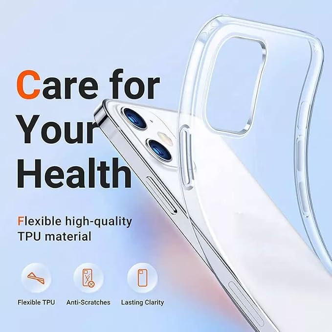 Clear Case + Tempered Glass*2