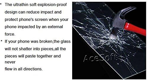 Premium Real Explosion-Proof Bubble-Free Tempered Glass Screen Protector Guard Shield Saver Armor Cover Compatible with Motorola Moto E5 Play Boost Mobile Phone