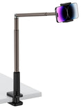 Viozon Phone Holder Flexible Long ArmOverhead Mount360° Angle AdjustableAluminum Alloy C Clamp for Headboard Bedside&ampTable&ampDeskCompatible with 3.5-6.9 PhoneiPhone 16 15Plus / Pro Max