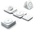 Tech Candy The Three Way Charging Valet Wireless Charging Pad - Charge 3 Devices at Once Compact Qi Charger for Travel Foldable 20W Fast for Phones Ear Buds Smart Watches