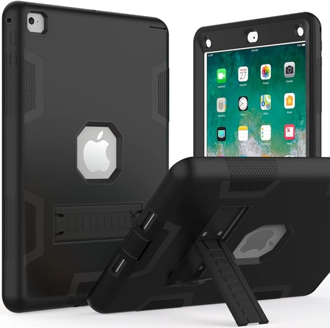 Puxicu Case for iPad Air 2 (2nd Generation) Puxicu Heavy Duty Rugged Protective Cover for iPad Air 2 A1566 A1567 (2014) Black