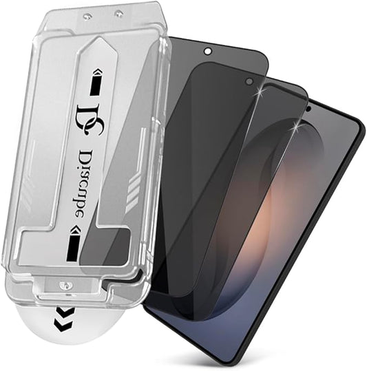 2 PACK Privacy Screen Protector for Samsung Galaxy S26 Plus [27° Anti-Spy] 9H Hardness Shatterproof Tempered Glass [Auto Dust Removal Installation] Fingerprint ID Unlock Bubble Free Case-Friendly H
