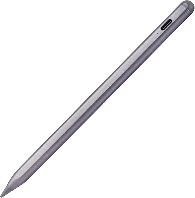 Stylus Pen for iPad Pro - Fast Charging Palm Rejection Tilt Sensitive High Precision iPad Pro Pencil Compatible with 2018-2025 Series Grey