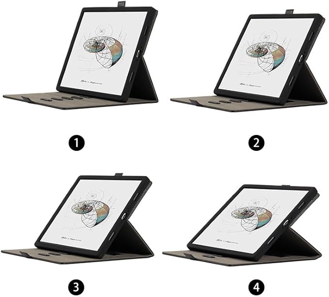 13.3-inch Tablet Protective Case Suitable Fro BOOX Note Max E-Book Reader T13C Silicone Tab X C with Tablet Light and Thin Four Corner Protective e-Paper Book with Pen Slot 360 Degree Rotation