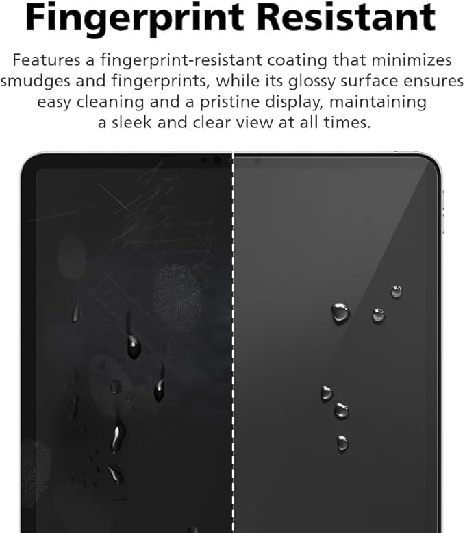 Magnetic &amp Nano Adsorption 360° 4-Way Privacy Screen Protector for Samsung Galaxy Tab S9 FE / Tab S10 FE 10.9 inch | Detachable Anti-Spy Anti-Fingerprint | Works in Both Landscape &amp Portrait