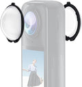 Lens Guard Protective Cover for Insta360 X5 Upgraded Optical Performance Scratch-resistant Higher Transparency Tempered Glass Lens Protectors 9H Hardness for Insta360 X5(Optical Glass)