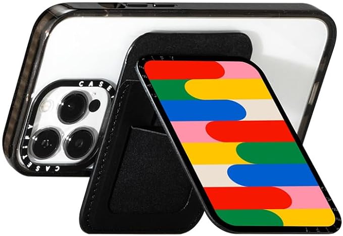 CASETiFY Snappy Card Holder Stand Compatible with Magsafe - Primary Color World