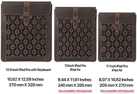 Londo Genuine Leather Sleeve Bag for iPad &amp iPad Pro – Stylish &amp Durable Protective Case for Tablets