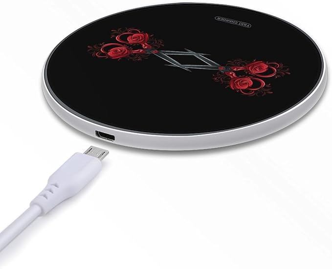 Gay Lesbian Romance Scissors Wireless Charger Anti-Slip Wireless Charging Pad Slim Charger Mat for Men Women