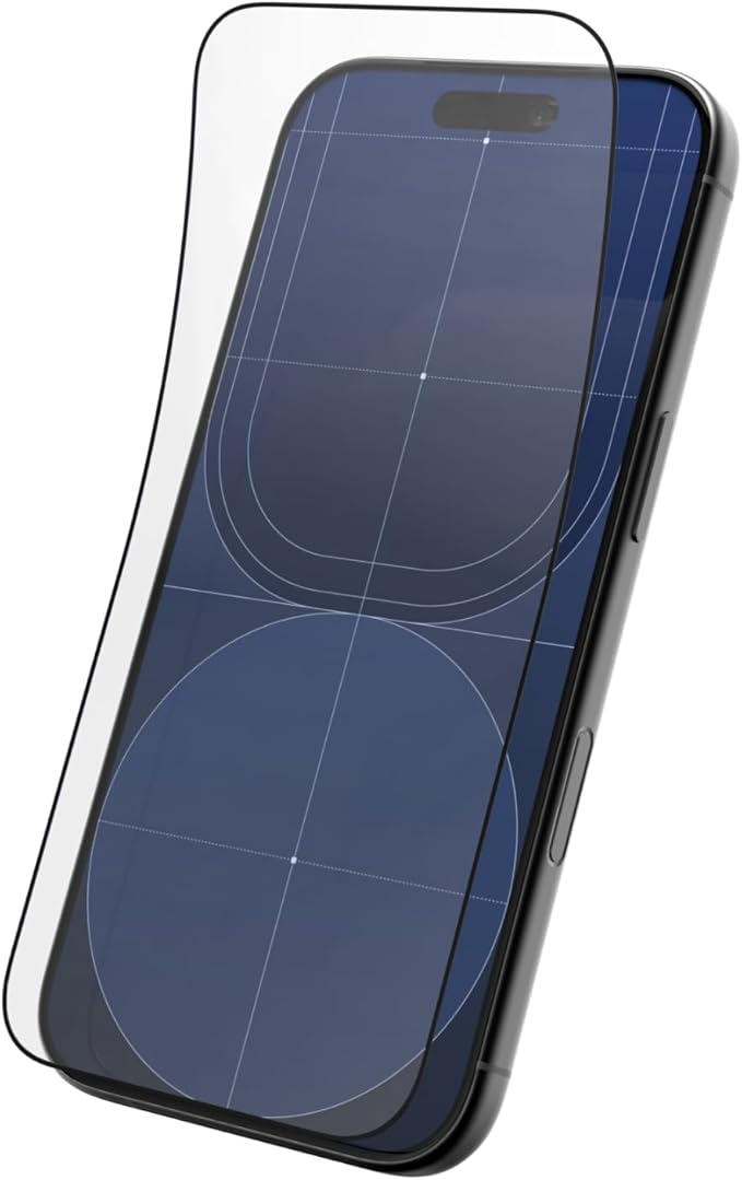 RhinoShield Screen Protector Compatible with iPhone 17/17 Pro / 16 Pro | Impact Protector PRO - Ultra-clear Impact and Scratch Resistant Anti-blue Light Installation Tool Included - Transparent