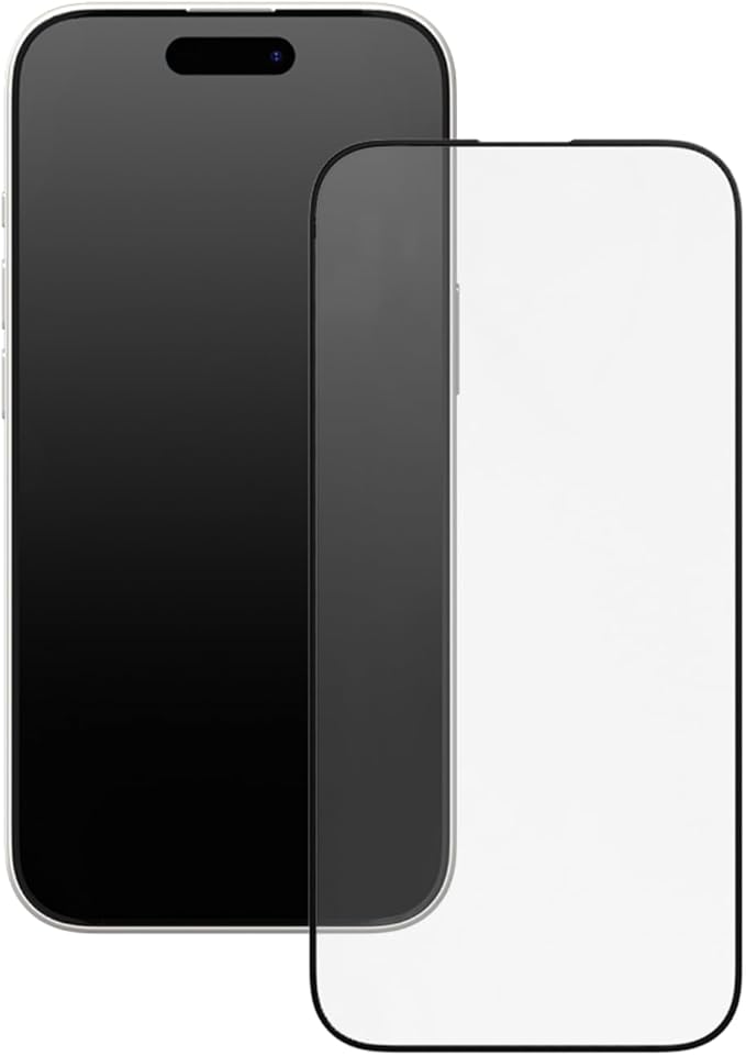RhinoShield 9H Tempered Glass Screen Protector Compatible with iPhone 16/15 / 14 Pro | High Transparency Scratch and Blue Light Resistant 3D Curved Full Coverage Installation Tool Included