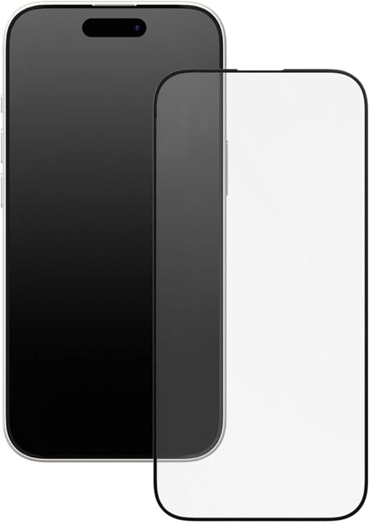 RhinoShield 9H Tempered Glass Screen Protector Compatible with iPhone 16/15 / 14 Pro | High Transparency Scratch and Blue Light Resistant 3D Curved Full Coverage Installation Tool Included