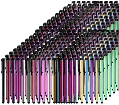 Stylus Pens for Touch Screens 500 Pieces Stylists Pack Universal Colorful Long Metal Touch Screen Pens for iPad iPhone Android Galaxy Chrome Book Tablets Assorted Colors All Touch Devices-4