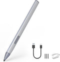 Stylus Pen for ASUS Transformer/Mini/ASUS Zenbook Flip/Pro/ASUS Vivobook Flip/Pro/Duo/ASUS Notebook Rechargeable MPP 2.0 Tilt Pen with 4096 Pressure Sensitivity Triangular Pen Body Design Silver