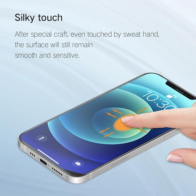 PERFECTSIGHT Screen Protector Compatible with Apple iPhone 12 Pro Max 2020 6.7 inch [HD Clear Medical Device] Anti-Blue Light/Phone Radiation Tempered Glass