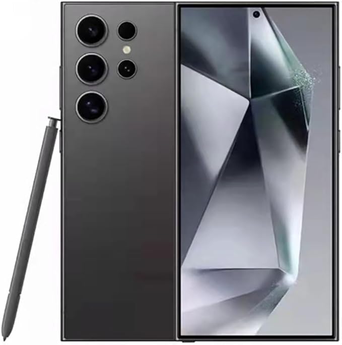 S24 Ultra S Pen Compatible with Samsung Galaxy S24 Ultra 5G All Versions S24 Ultra Stylus Pen with Bluetooth 4096 Pressure Sensor .Slim 0.7mm Tip with 5xTips/Nibs (Black)