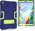 Mignova Case for LG G Pad 5 10.1 inch Tablet Case Hybrid Kids Friendly Shockproof Hybrid Case Come with for LG G Pad 5 10.1 inch FHD Tablet 2019 Tempered Glass Screen Protector (Navy/Green+1 Pcs)