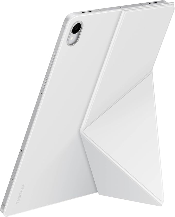 Samsung Galaxy Tab S11 Smart Book Cover Tablet Case Minimalist Style Slim and Sleek Foldable Stand US Version White