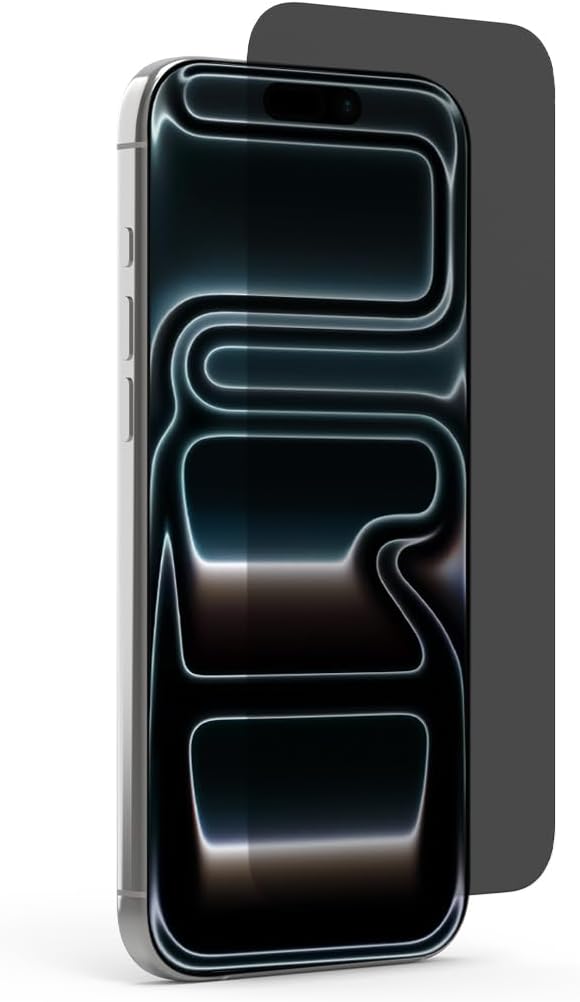PureGear Privacy Glass Screen Protector for Apple iPhone 17 Pro (2025) 6.3 Full Edge-to-Edge Coverage Self Alignment Installation Tray Touch Sensitive Case Friendly Anti-Fingerprint Coating Lif
