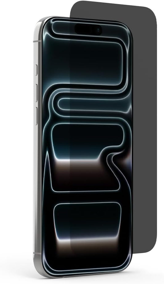 PureGear Privacy Glass Screen Protector for Apple iPhone 17 Pro (2025) 6.3 Full Edge-to-Edge Coverage Self Alignment Installation Tray Touch Sensitive Case Friendly Anti-Fingerprint Coating Lif