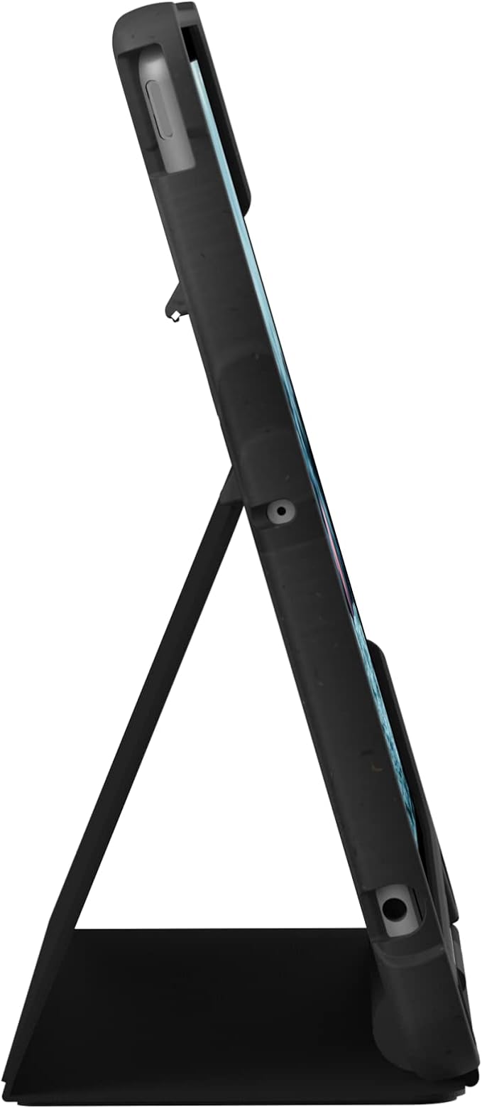 URBAN ARMOR GEAR UAG Designed for iPad 10.2 inch 9th Generation 2021 &amp iPad 8th Generation 2020 Case Black Rugged Multi Angle Viewing Stand Folio Pencil Holder Biodegradable Outback Protective Cov