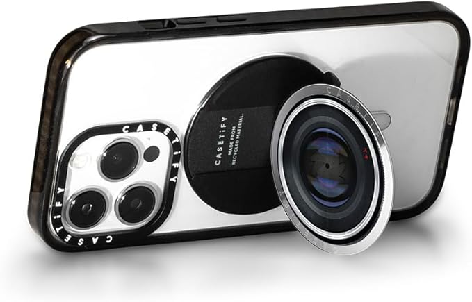 CASETiFY Snappy Grip Stand Compatible with Magsafe - Camera Lens - Silver Mirror
