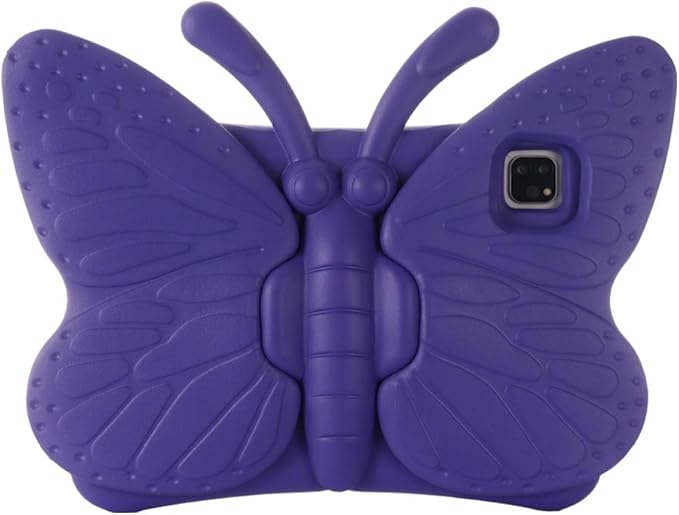 iPad Air 5th /4th Generation Case Kids iPad Pro 11 inch Case for Girls Cute Butterfly Shockproof EVA Foam Stand Cover for 11 iPad Pro 2022/2021/2020/2018 and 10.9 iPad Air 2022/2020 Purple
