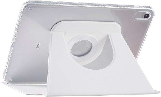 iPad 11 (11'') A16 2025/ iPad 10 (10.9'') 2022 Case DMaos Magnetic Detachable Smart Cover 360 Rotation Foldable Stand - White