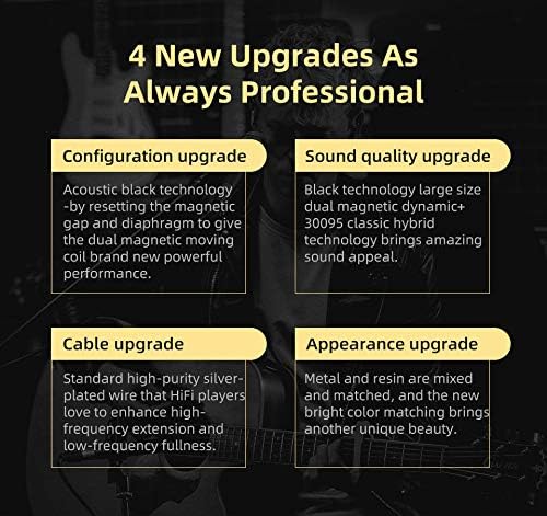 erjigo KZ ZSN PRO X Hybrid Banlance Armature with Dynamic in-Ear Earphone ERJIGO ZSNPROX 1BA+1DD HiFi Headset ZSNPRO X erabuds (Without Mic Golden)