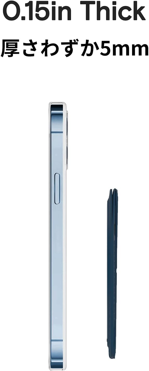 MOFT MagSafe Wallet for iPhone 15/14/13/12 Series Strong Magnetic Phone Card Holder Fit 2 Cards &amp 3 Viewing Angles &amp Stain-Resistant Vegan Leather Phone Stand Oxford Blue