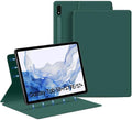 Magnetic Case for Galaxy Tab S8 Plus 12.4 inch 2022/Galaxy Tab S7 FE 2021/Galaxy Tab S7 Plus 2020 with Pen Holder Lightweight and Slim Magnetic Stand Case with Auto Sleep/Wake DarkGreen