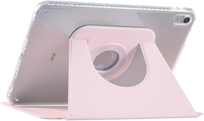 iPad 11 (11'') A16 2025/ iPad 10 (10.9'') 2022 Case DMaos Magnetic Detachable Smart Cover 360 Rotation Foldable Stand - Pink