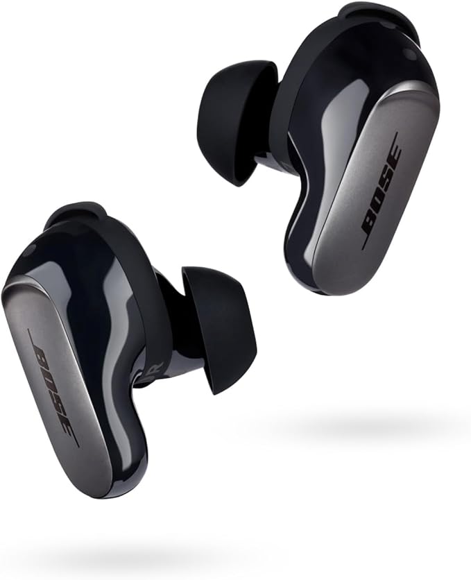 Bose QuietComfort Ultra Bluetooth Earbuds Wireless Earbuds with Spatial Audio and World-Class Active Noise Cancellation Deep Bass Up to 6 Hours of Playtime Black