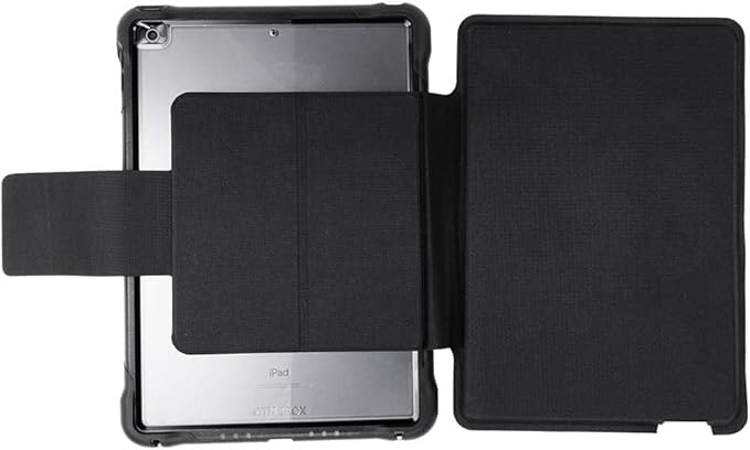 OtterBox UnlimitEd SERIES Case with Keyboard Folio + Screen Protector for iPad 7th 8th &amp 9th Gen (10.2 Display - 2019 2020 &amp 2021 version) - Non-retail/Ships in Polybag - Clear/Black