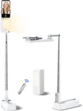 Overhead Phone Stand for RecordingOverhead Phone Mount Foldable/Extendable/Rechargeable Phone Stand with Light&ampWireless Remote for Photo/Vlog Kit/Tiktok/Unboxing VideoCooking.v10