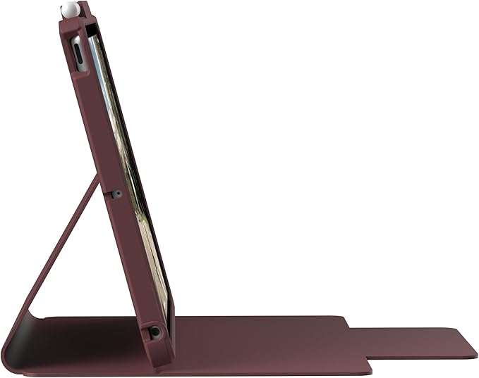 [U] by UAG iPad 10.2 Case Aubergine 9th Gen 2021 8th Gen 2020 DOT Lightweight Slim Shockproof Smart Folio Protective Cover with Auto/Sleep Wake &amp Pencil Holder