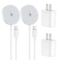 Wireless Magnetic Charger2Pack Fast Apple Mag-Safe Charger iPhone Magnet Charging Pad Flat Mag Safe Charging for iPhone 17Pro Max/16 Pro Max/16Pro/16/15Pro Max/15 Plus/14/13/12/AirPods 3/2/Pro/Pro 2
