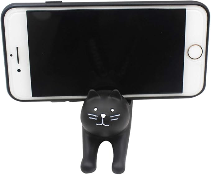Stretching Black Cat
