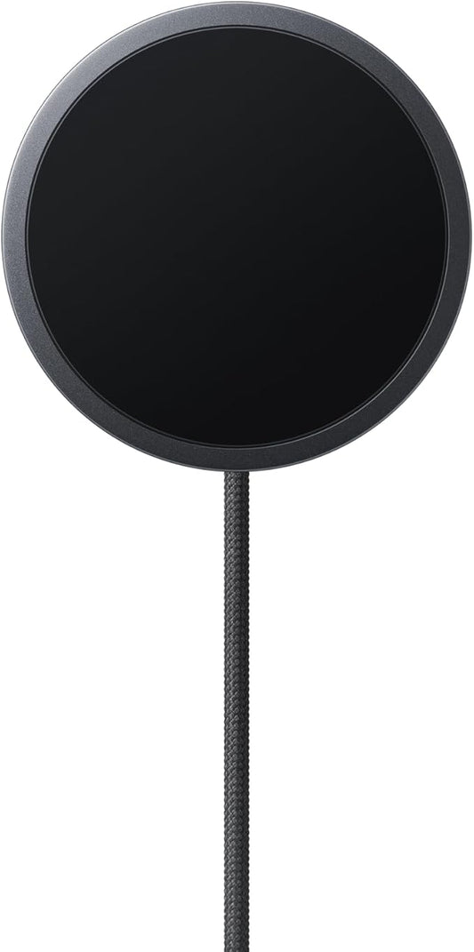 Samsung Galaxy Magnet Wireless Charger Cordless Super Fast Charging Powerful Design Built-in Magnets No-Slip Surface Dark Gray