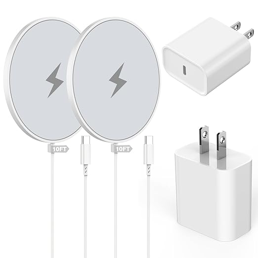 [Apple MFi Certified]Long Magnetic Wireless iPhone Charger10FT Mag Safe Charger Mag-Safe Charging Magnet Charge Pad 10Feet 2Pack for iPhone 17 Pro Max/17Pro/iPhone 16ProMax/16Plus/15/14/13/12/AirPods