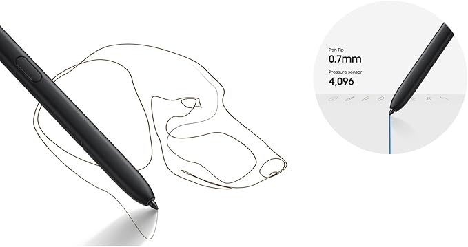 Galaxy S23 Ultra Pen withBluetooth for Samsung Galaxy S23 Ultra 5G Stylus Pen Replacement with Remote Control for Samsung Galaxy S23 Ultra S Pen EJ-PS918 (Phantom Black)