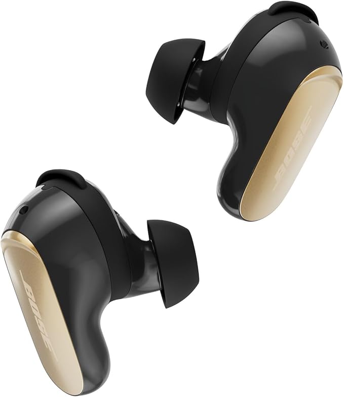 Bose QuietComfort Ultra Earbuds (2nd Gen) - Wireless Noise Cancelling Earbuds with Mic Immersive Audio USB-C Charging Up to 6 Hours Battery IPX4 Rating Desert Gold - Limited Edition Color