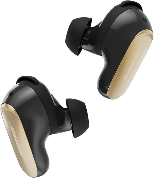 Bose QuietComfort Ultra Earbuds (2nd Gen) - Wireless Noise Cancelling Earbuds with Mic Immersive Audio USB-C Charging Up to 6 Hours Battery IPX4 Rating Desert Gold - Limited Edition Color