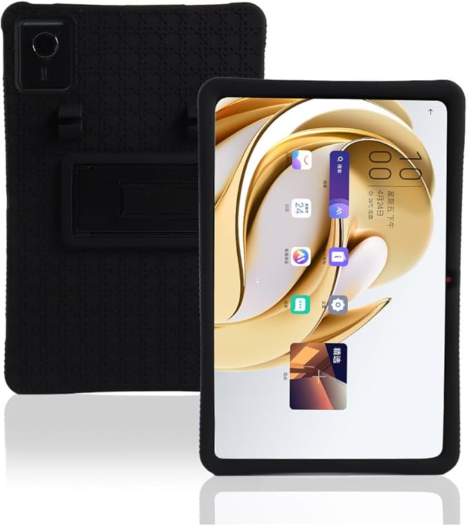 Compatible with Lenovo Chromebook Duet 11 (11M889)/EDU G2/GEN9 2024 Tablet Case Full Coverage Ultra Slim Silicone Shockproof Lightweight Cover Case (Black)