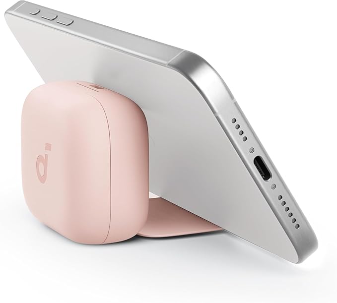 Soundcore P30i by Anker Noise Cancelling Earbuds Strong and Smart Noise Cancelling Powerful Bass 45H Playtime 2-in-1 Case and Phone Stand IP54 Wireless Earbuds Bluetooth 5.4 (Pink)