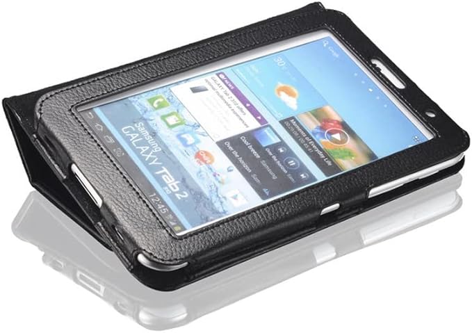 Compatible with Samsung Galaxy Tab 2 (7.0 Inch) P3100/P3110 Tablet case Full Coverage Ultra Slim Leather Cover Case with Folding Stand Cover Rugged with Auto Sleep/Wake